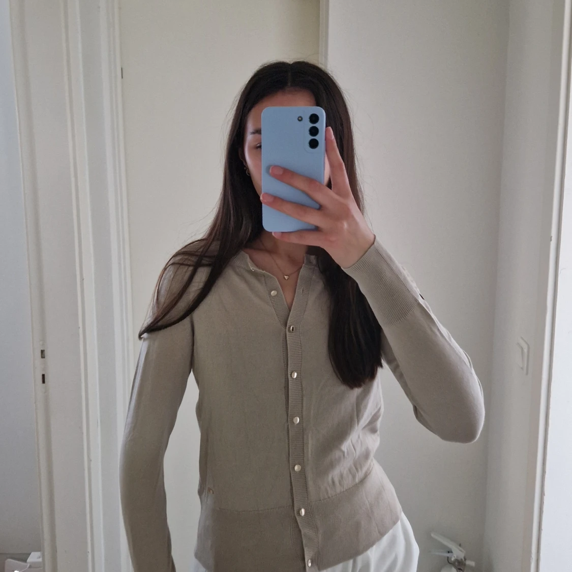 Finstickad cardigan - 91