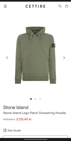 Stone Island hoodien  - Säljer den för den e för liten