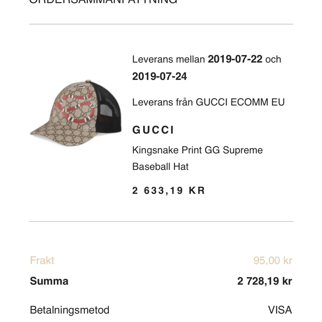 Gucci Snake keps - 91