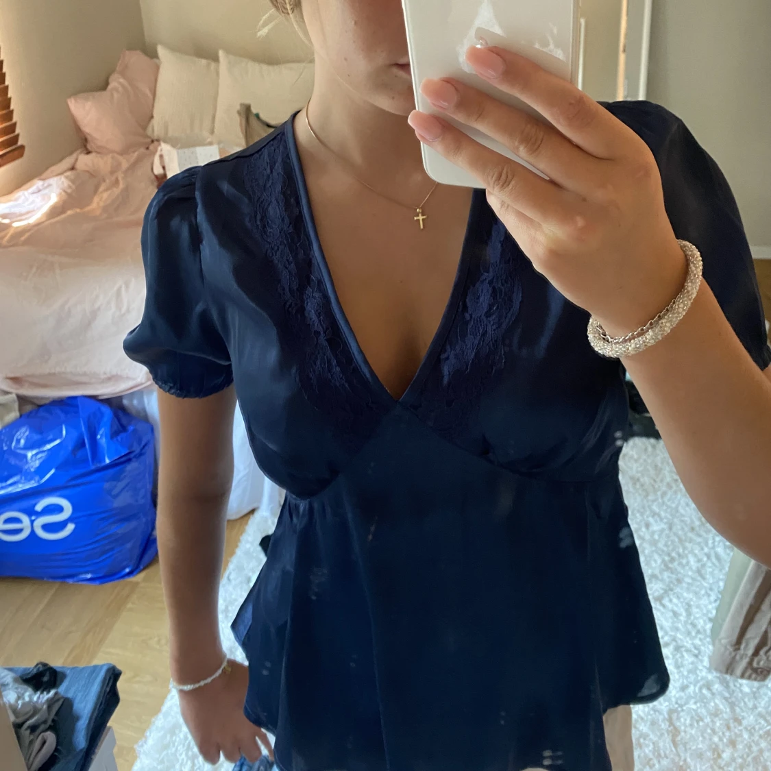 🌸Satin blus🌸 - 90