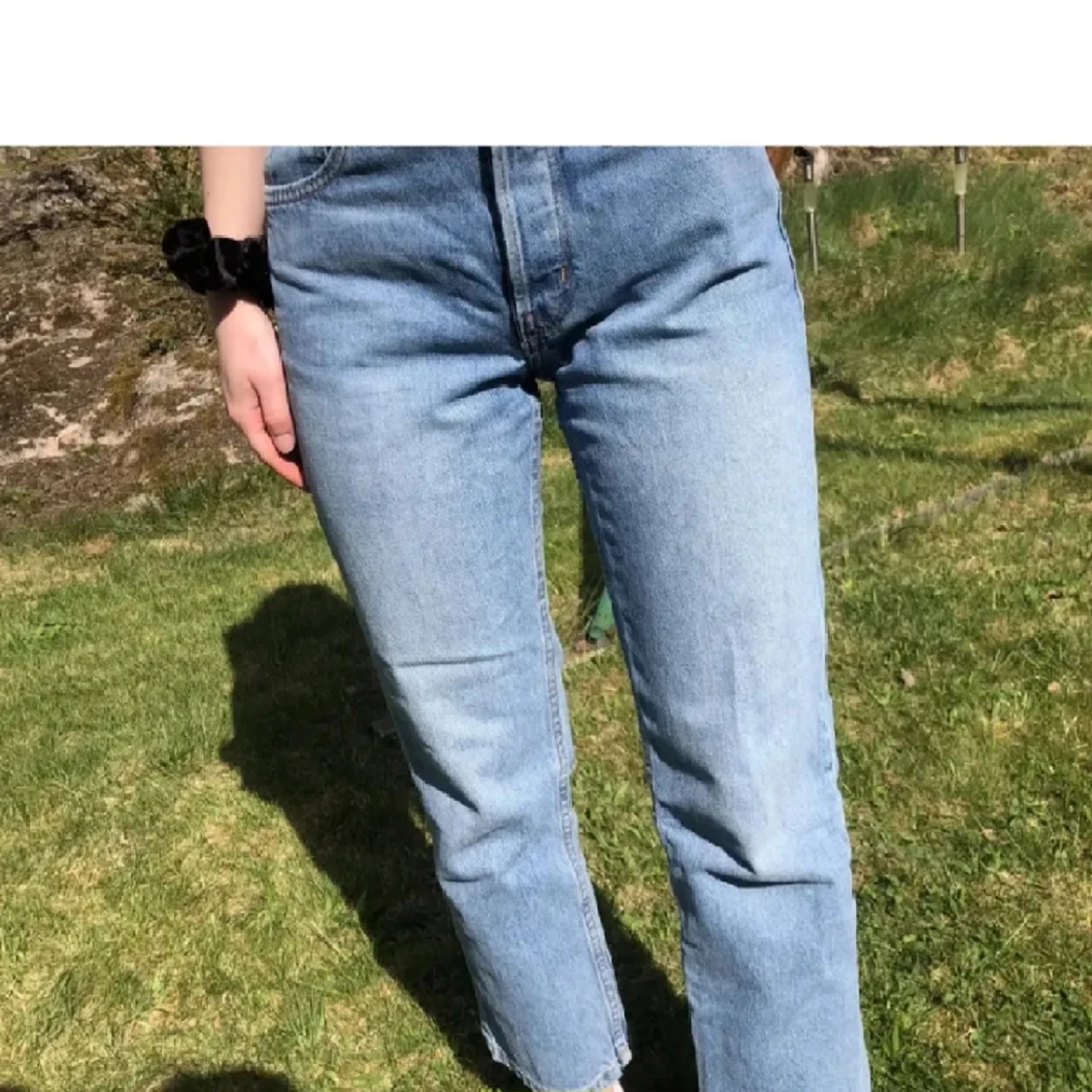 Ljusblå jeans