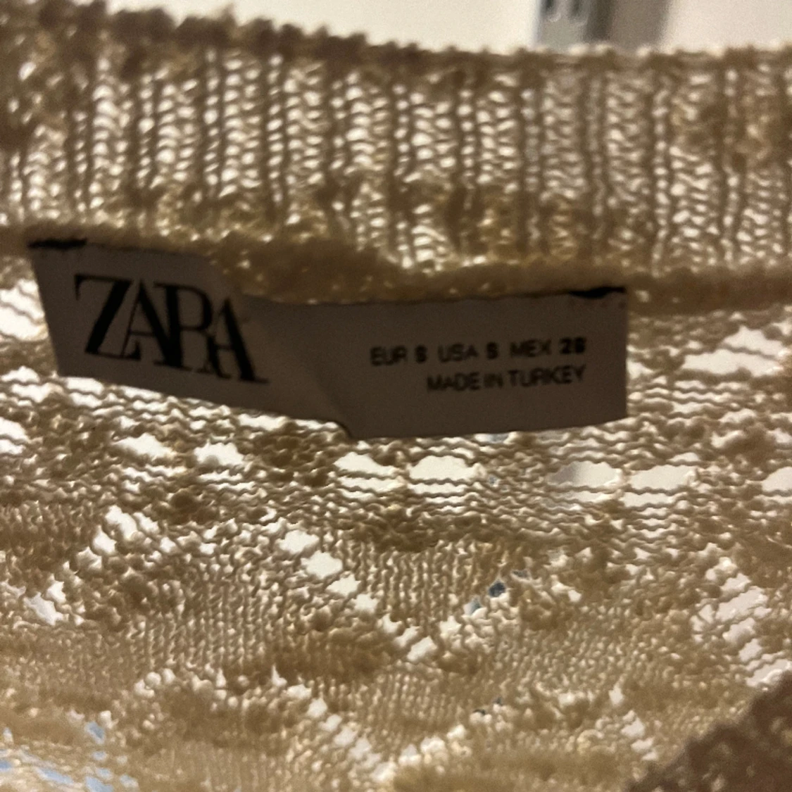 stickad kortärmad tröja - 90