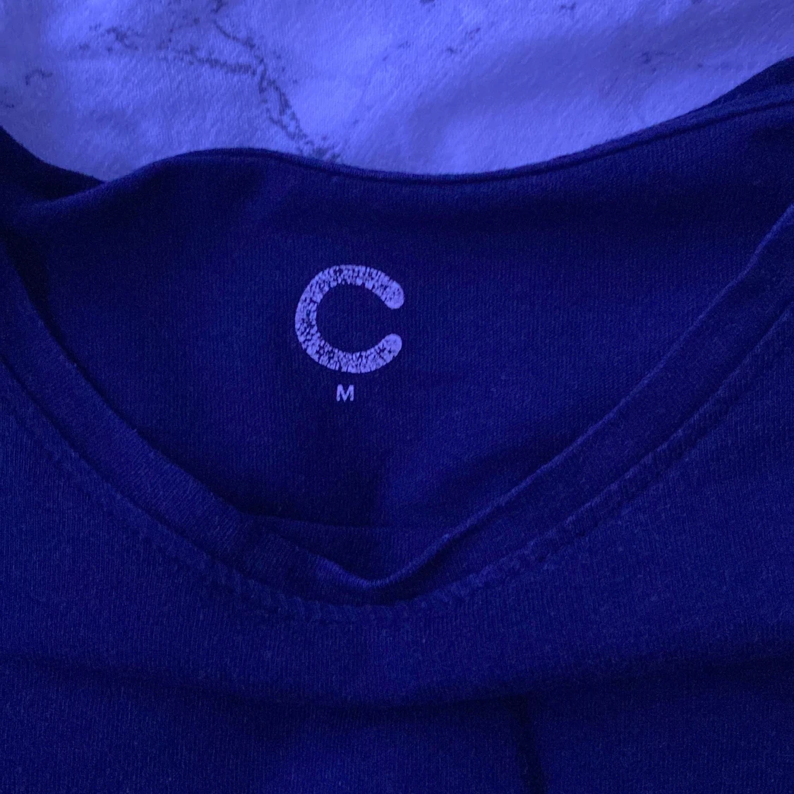 Lång marin blå tröja  - 90