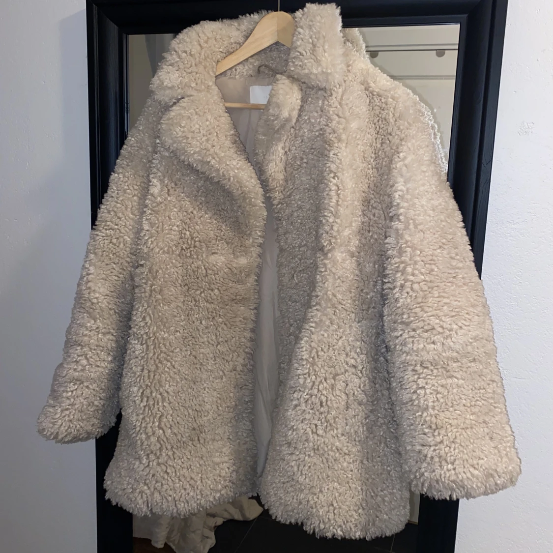 Beige maffig teddykappa