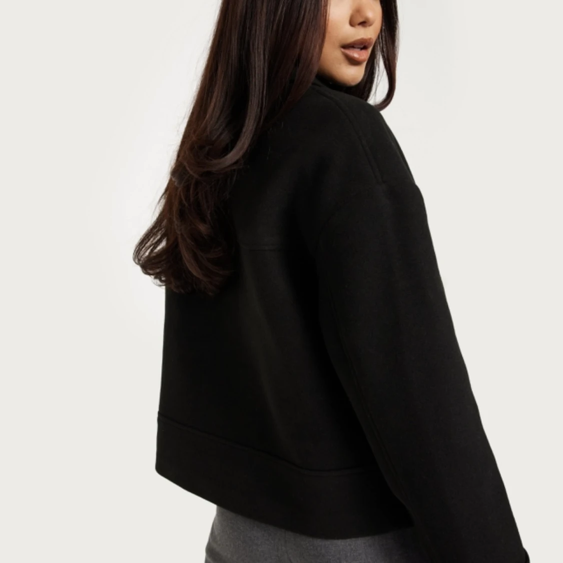 Svart kort kappa  - 90