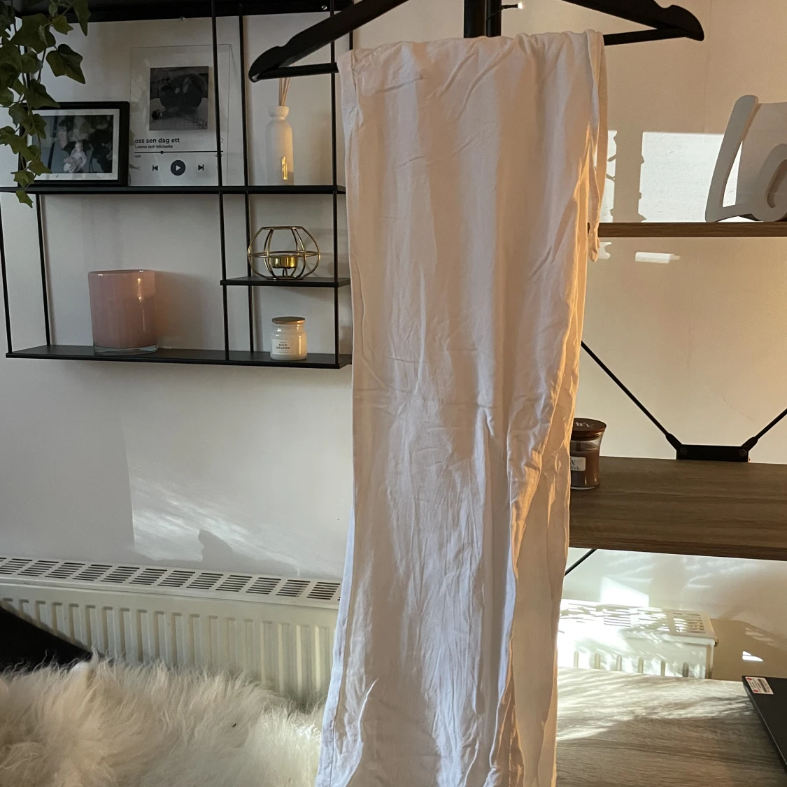 Vita linnebyxor - 90