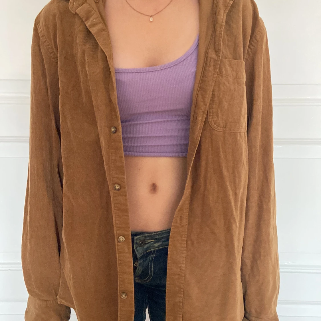 Brun Manchester skjorta