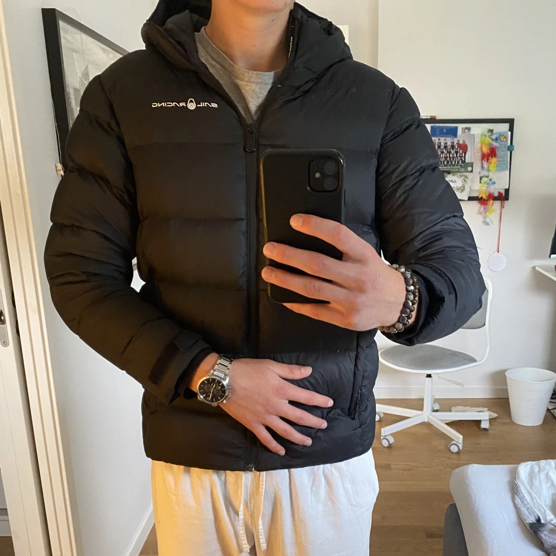 Svart sail racing jacka - 90