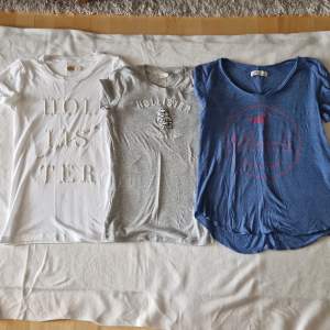 3 st fina t-shirts från Hollister i storlek XS