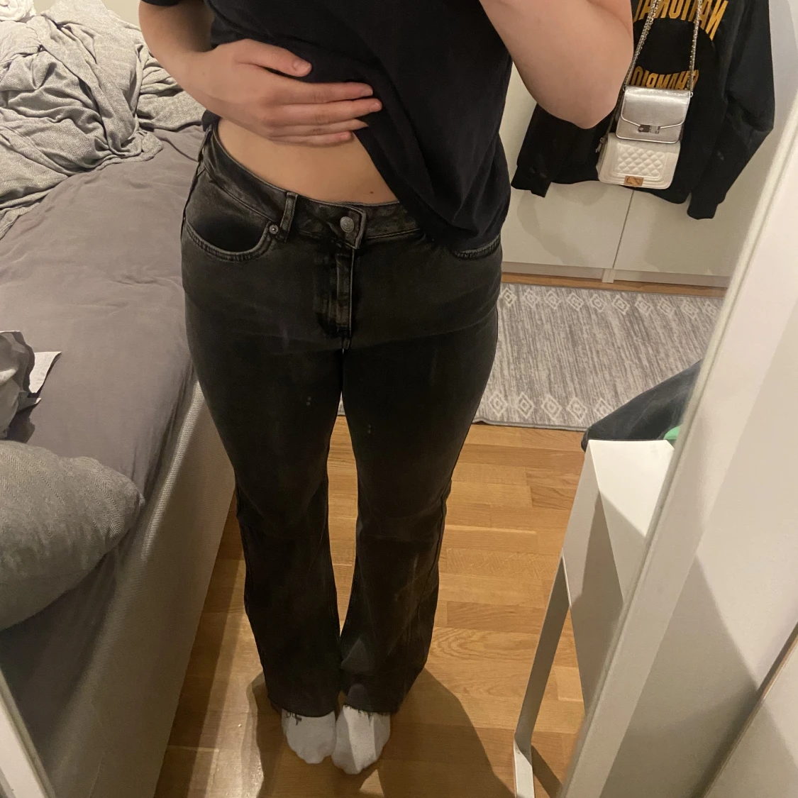 Mörk grå jeans🩶 - 90