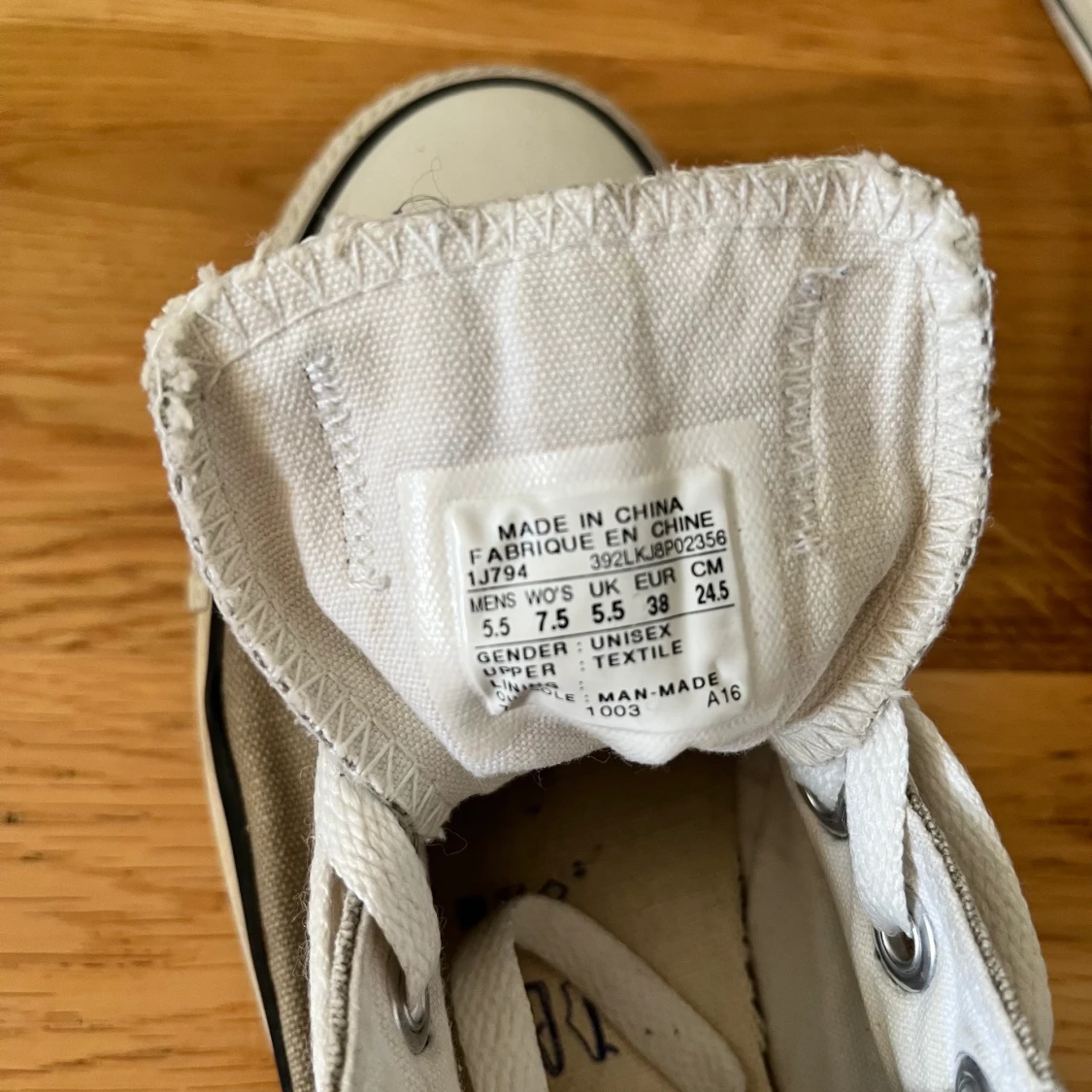 Converse låga stl 38 ljusgrå - 91