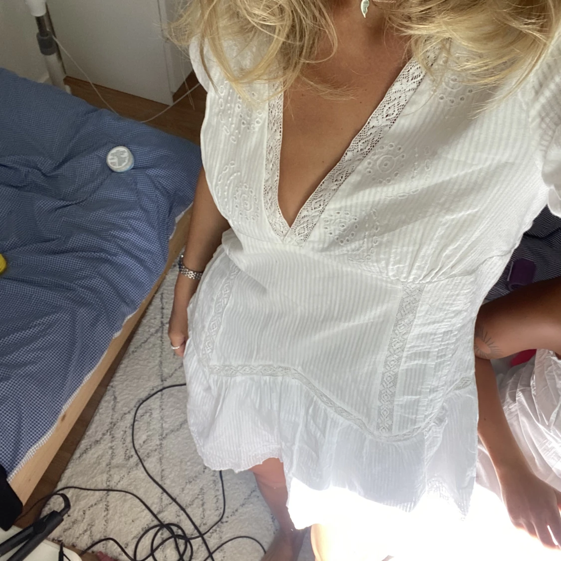 Vit klänning från zara - 90