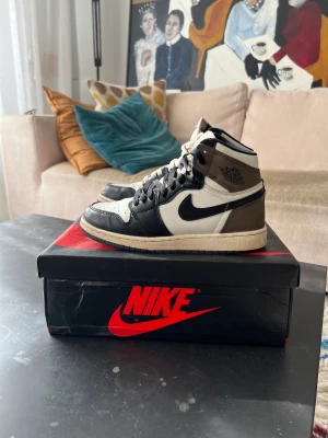 Nike Air Jordan 1 Retro High - Nike Air Jordan 1  Retro High OG GS i mycket fint skick. Storlek 37,5. Extra skosnöre i vitt och svart. 
