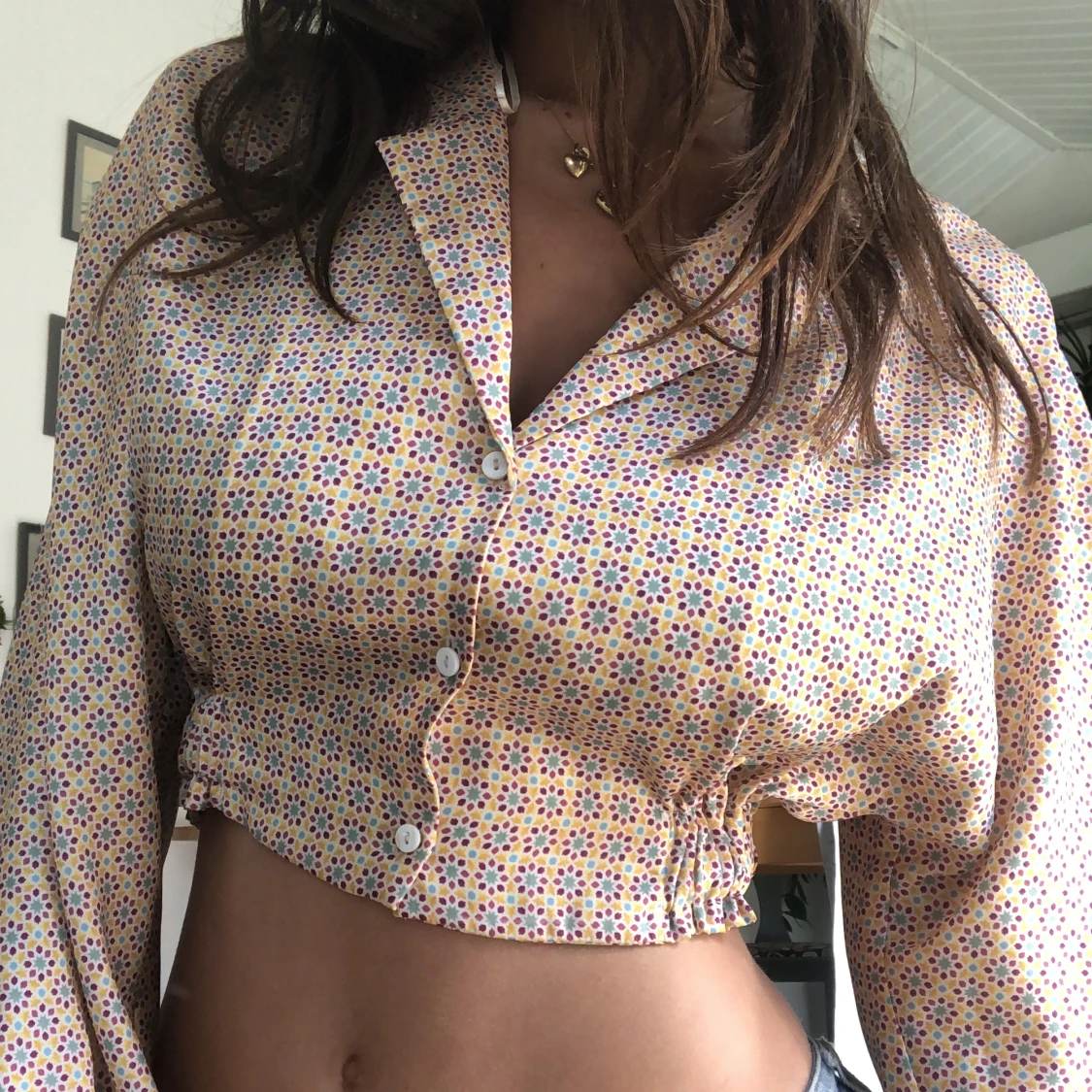 Croppad skjorta - 91