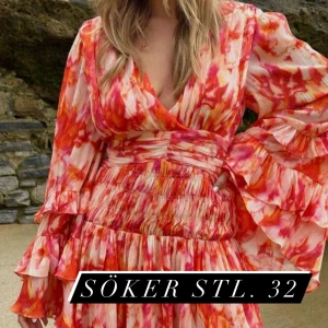 Söker Sanna Jörnvik x NA-KD storlek 32 - Söker den här klänningen i storlek 32. Betalar full pris för den. 