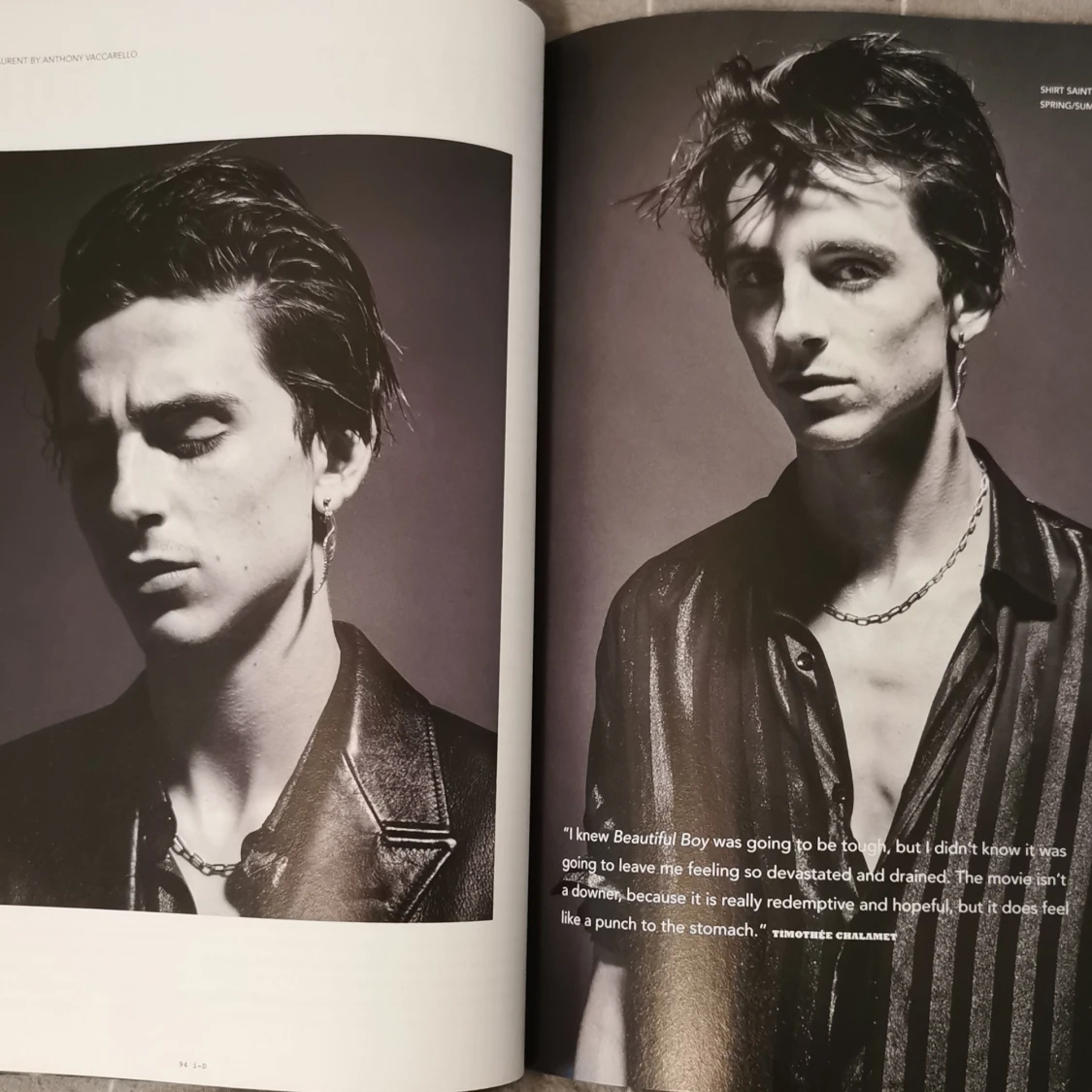 Timothée Chalamet tidning  - 90