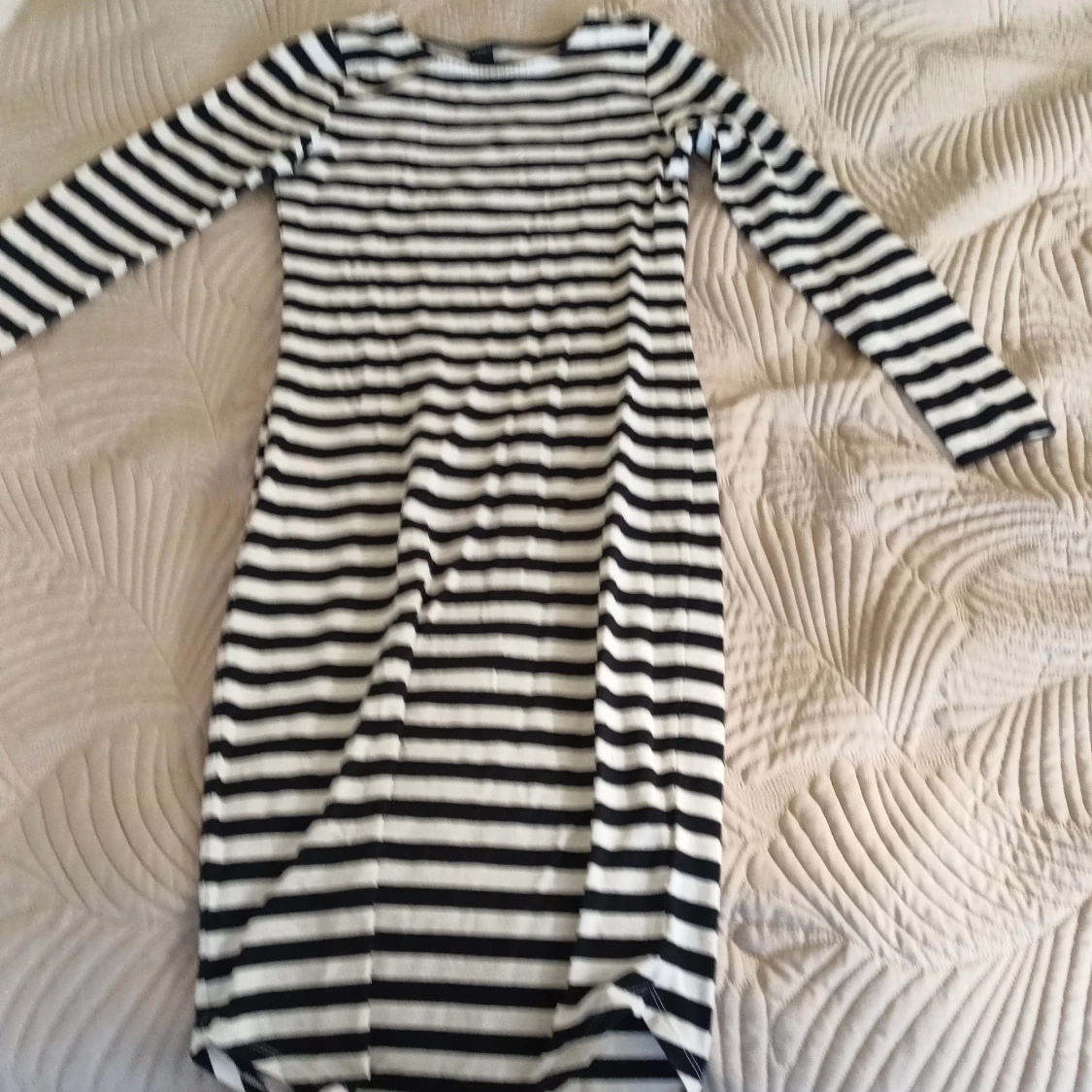 Randig långklänning