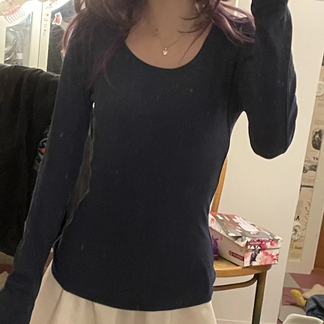 långärmad topp
