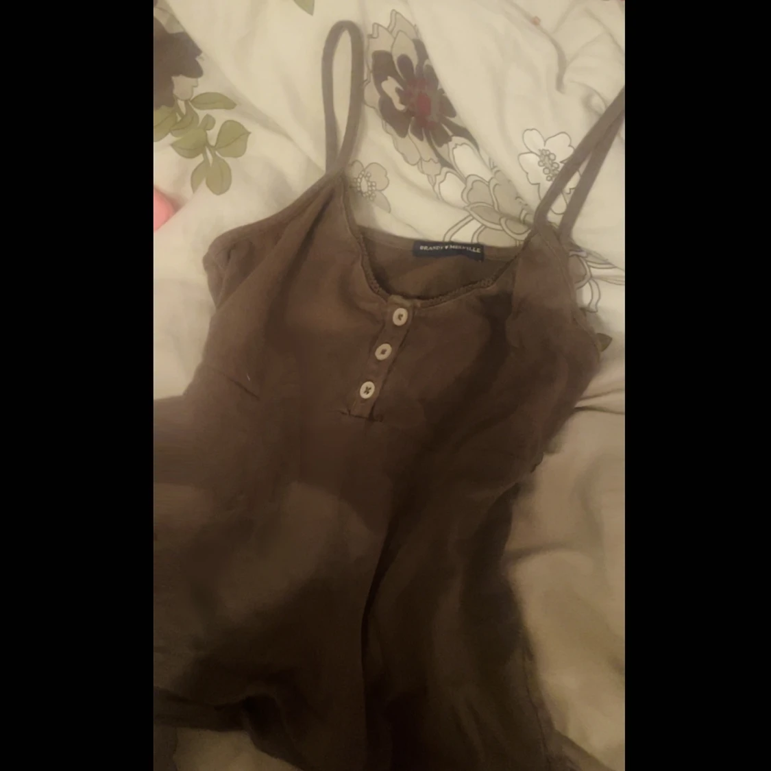 Brun brandy Melville linne med knappar 🤎 - 90