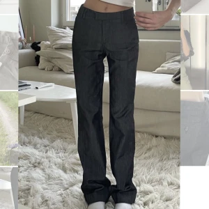 Stockholm LM - Sjukt snygga byxor i jeanstyg från Stockholm LM i storlek 32- Helt slutsålda! Nypris 1099kr