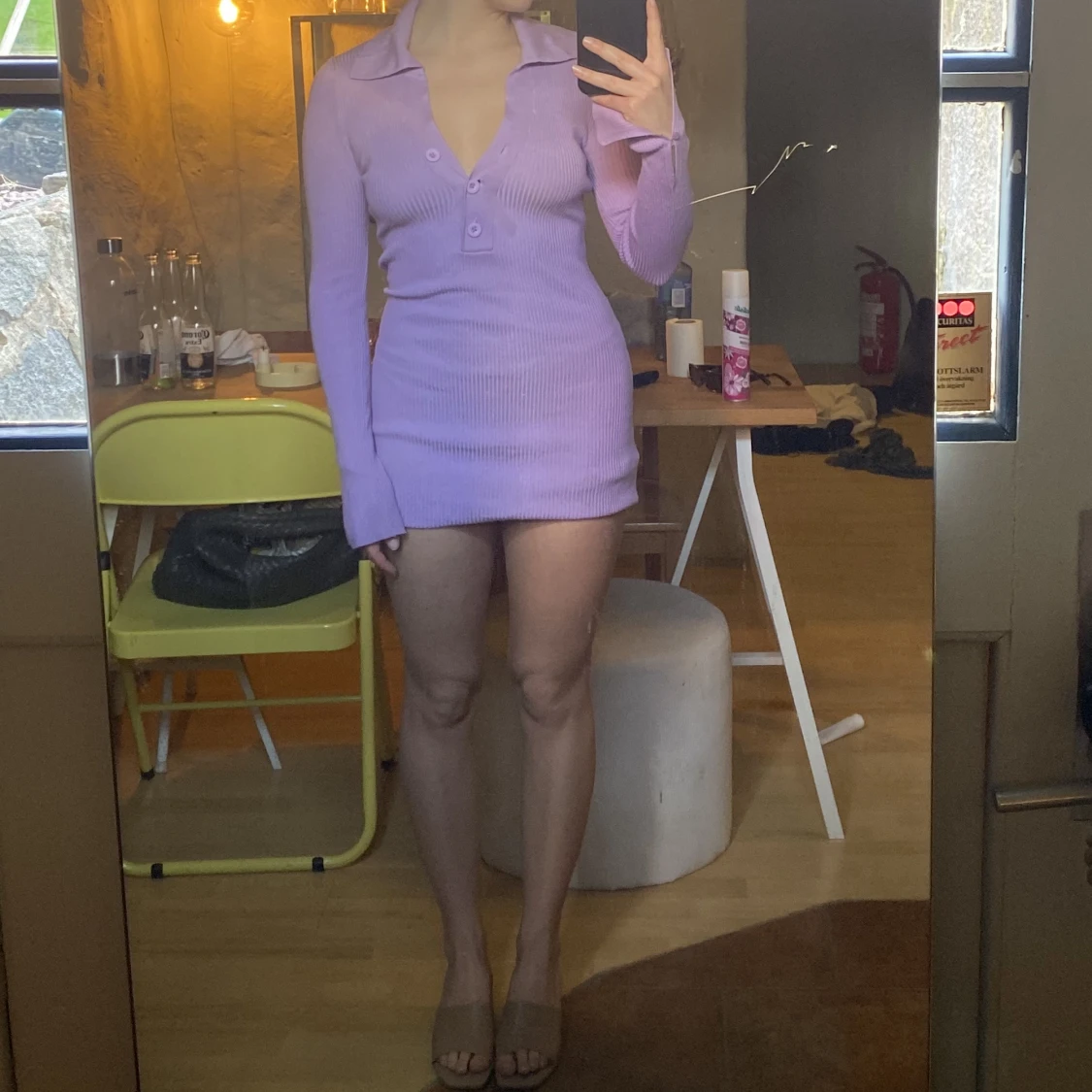 Stickad klänning  - 90