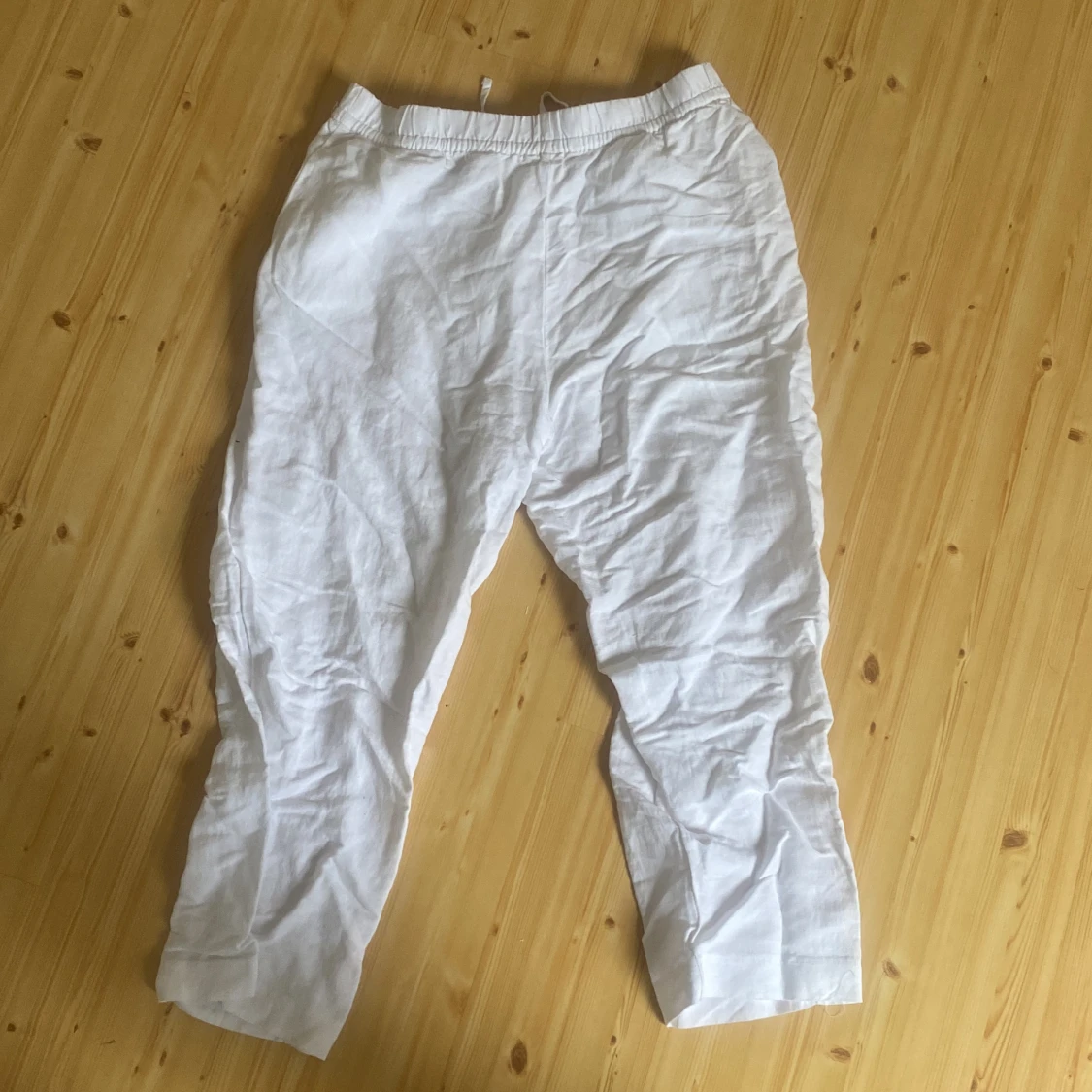 Vita linnebyxor  - 90