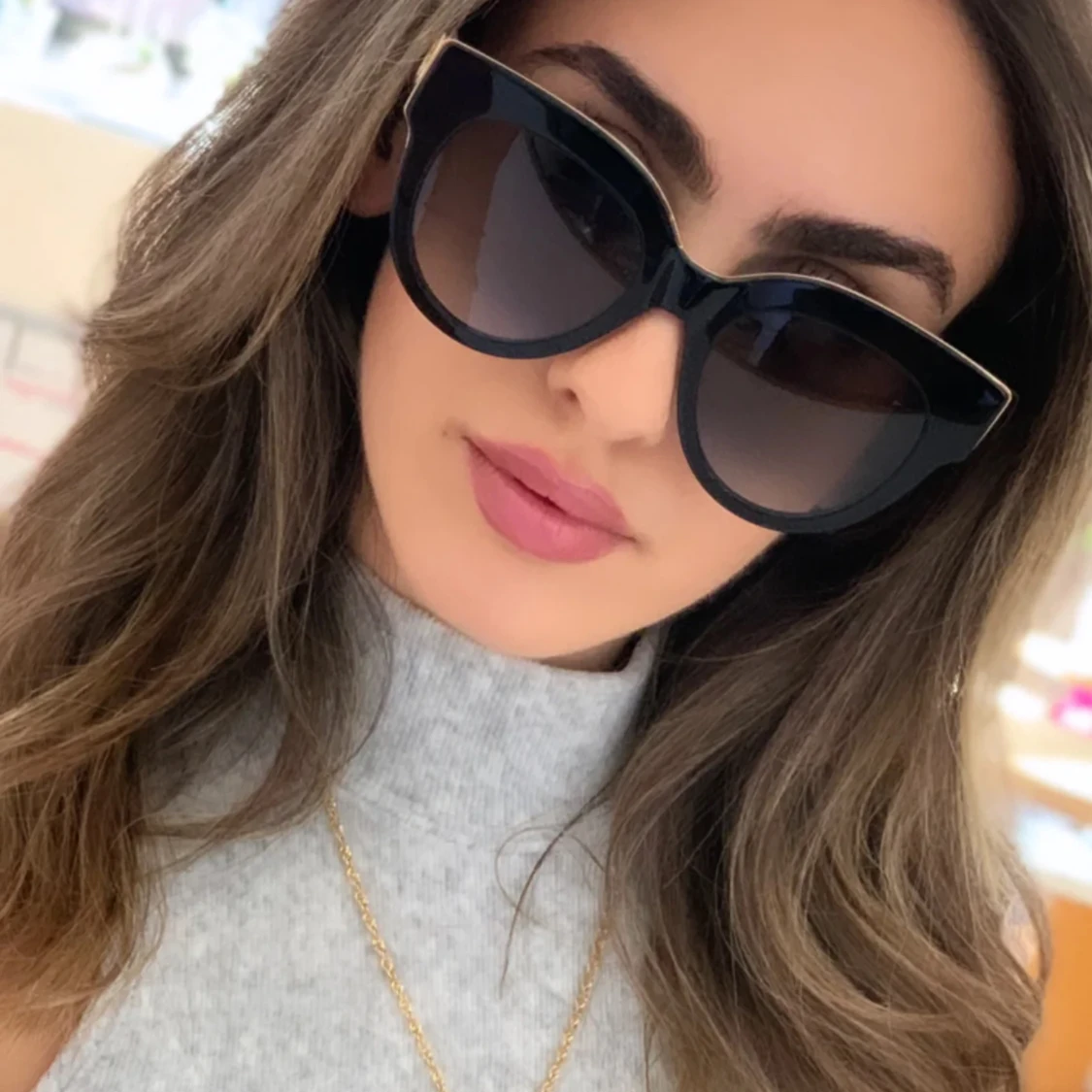 Äkta fendi cateye solglasögonen 