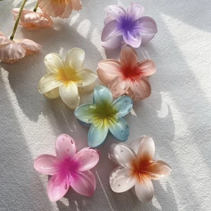 Blommiga hårklämmor  - Jättesöta, somriga hårklämmor i rosa, lila och orange🌺🌸🌼OBS SÄLJS EJ SEPARAT