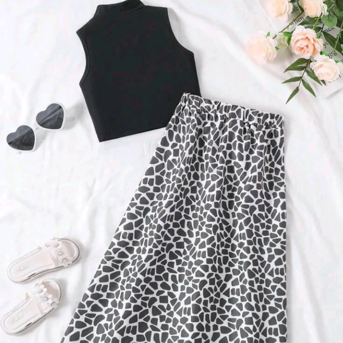 Lång kjol med topp - 10 år - oanvänd - 90