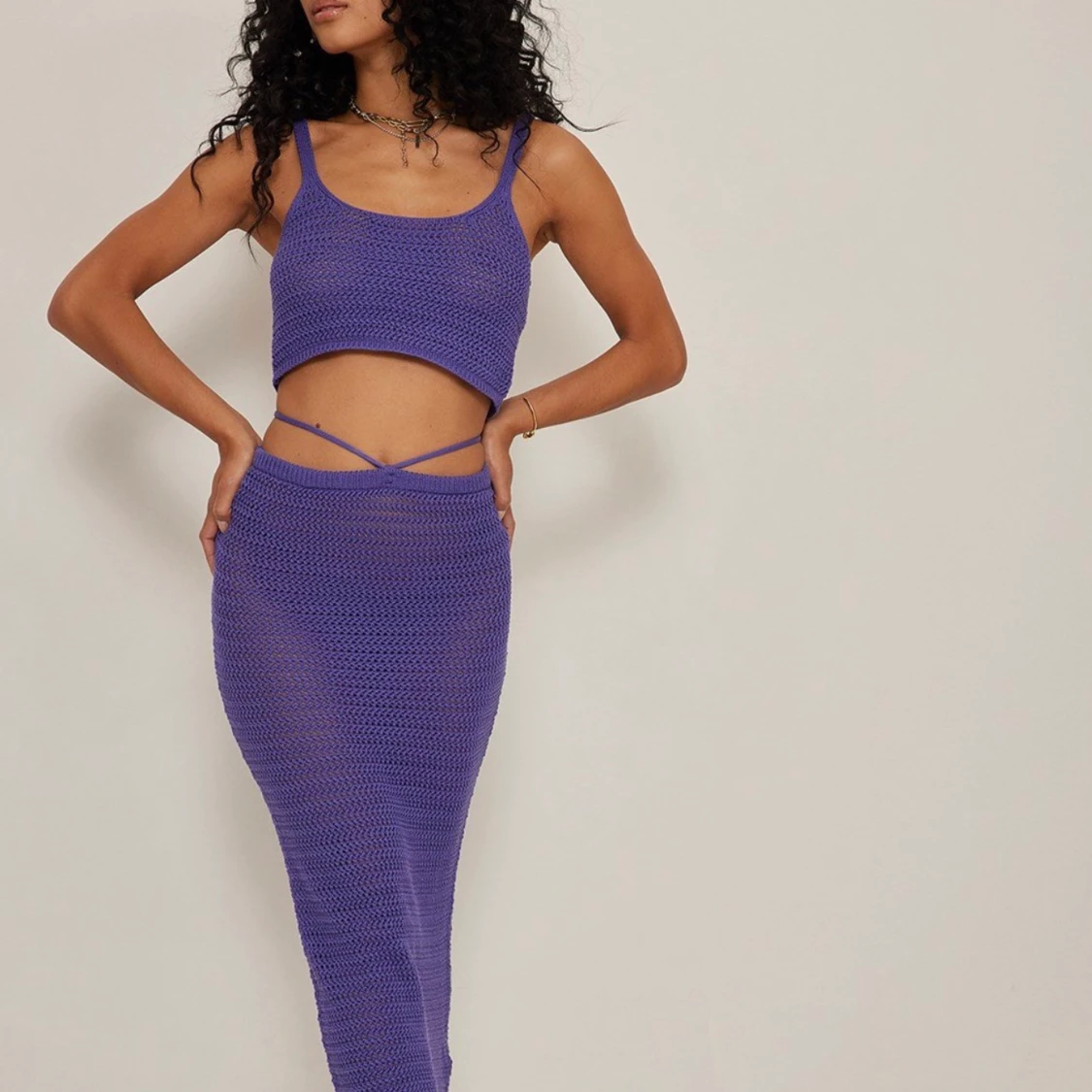 Snygg stickad topp - 91