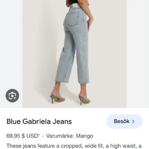 Jeans Mango stl36 - Högmidjade ljusa jeans. Mango Gabriela stl.36. Som nya, använda endast ett par gånger. 