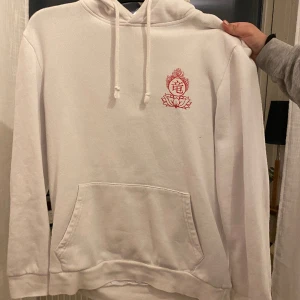 Hoodie  - Sjukt cool med ett ashäftigt tryck på ryggen! Har knappt använts och är därför i bra skick ✨✨🤩