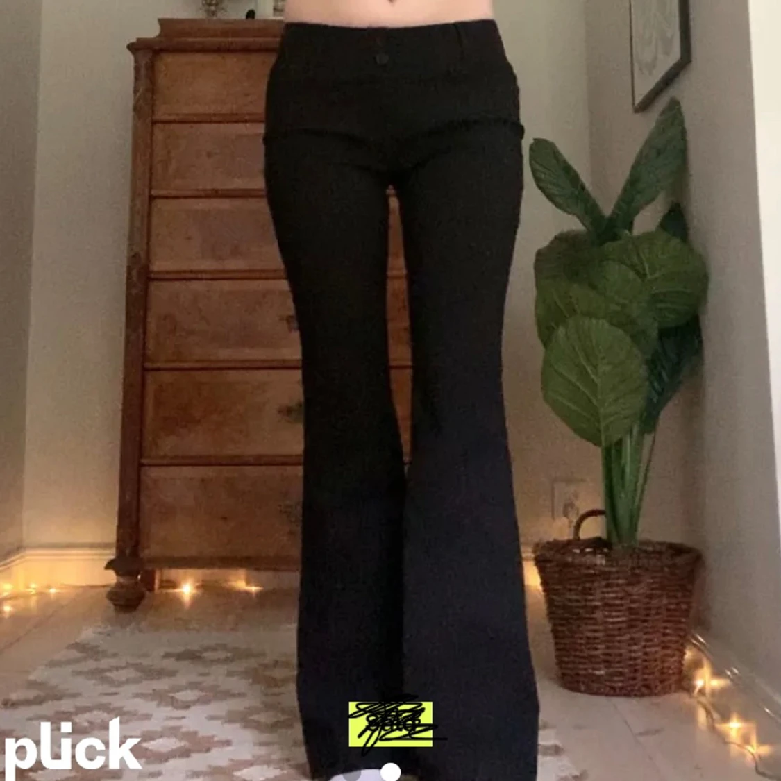 Lågmidjade kostymbyxor 