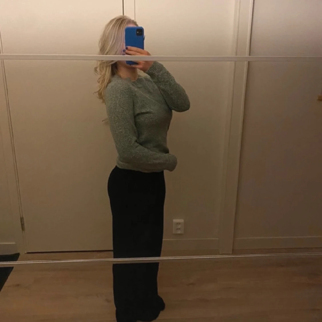 Grön Stickad Tröja - 90