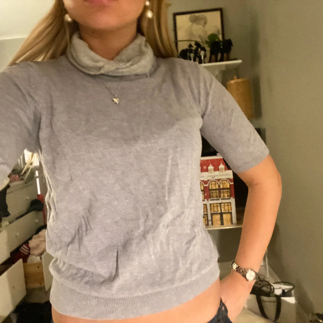 Kortärmad stickad  - 91