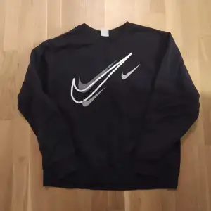 Nike multiple swoosh sweatshirt Size large Black