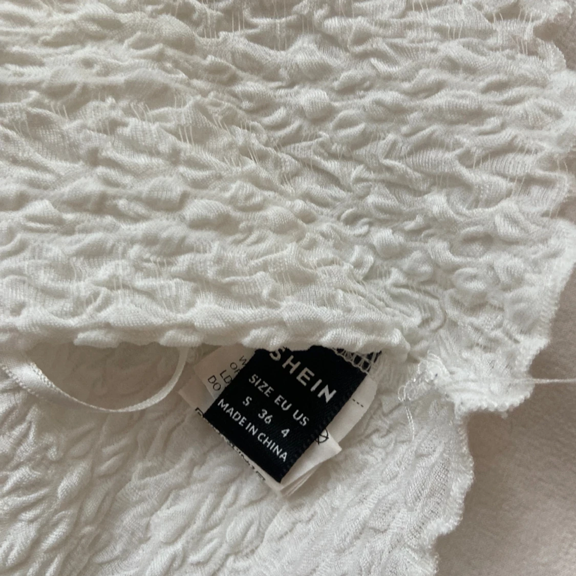 Vit shein tub topp - 90