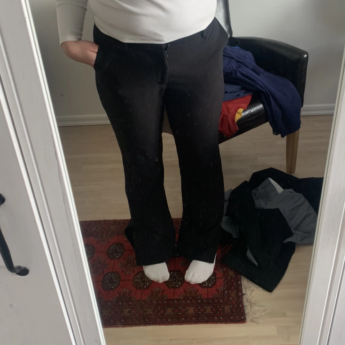 Kostymbyxor med slits 