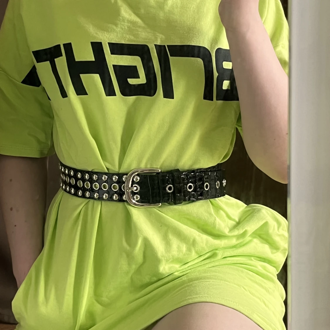 Grön sweaterklänning  - 91