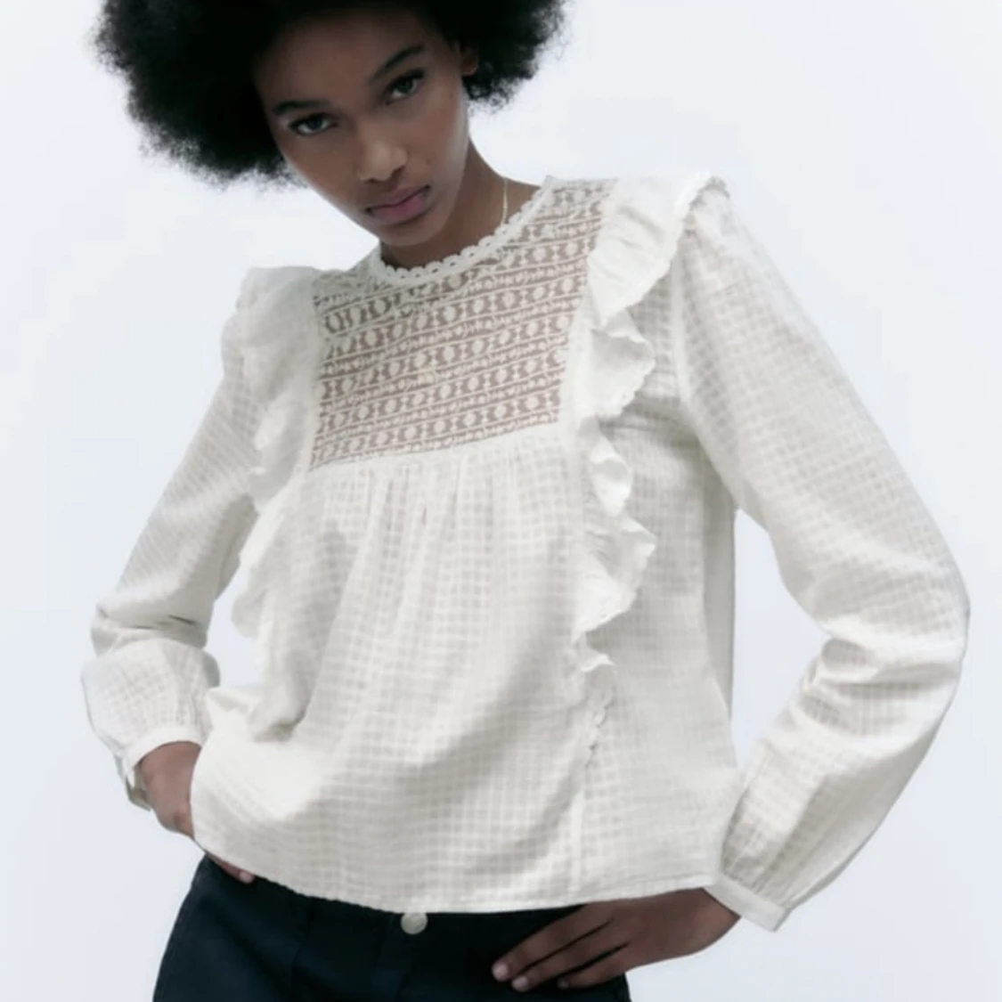 Jättesöt blus från zara!❤️