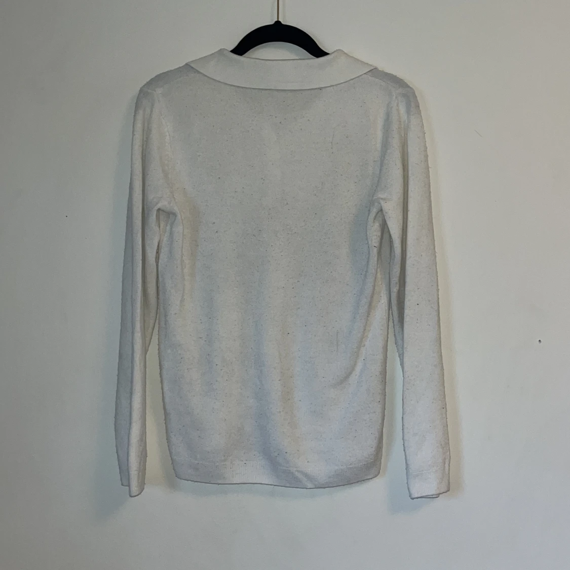 Vit tröja i bomull  - 90