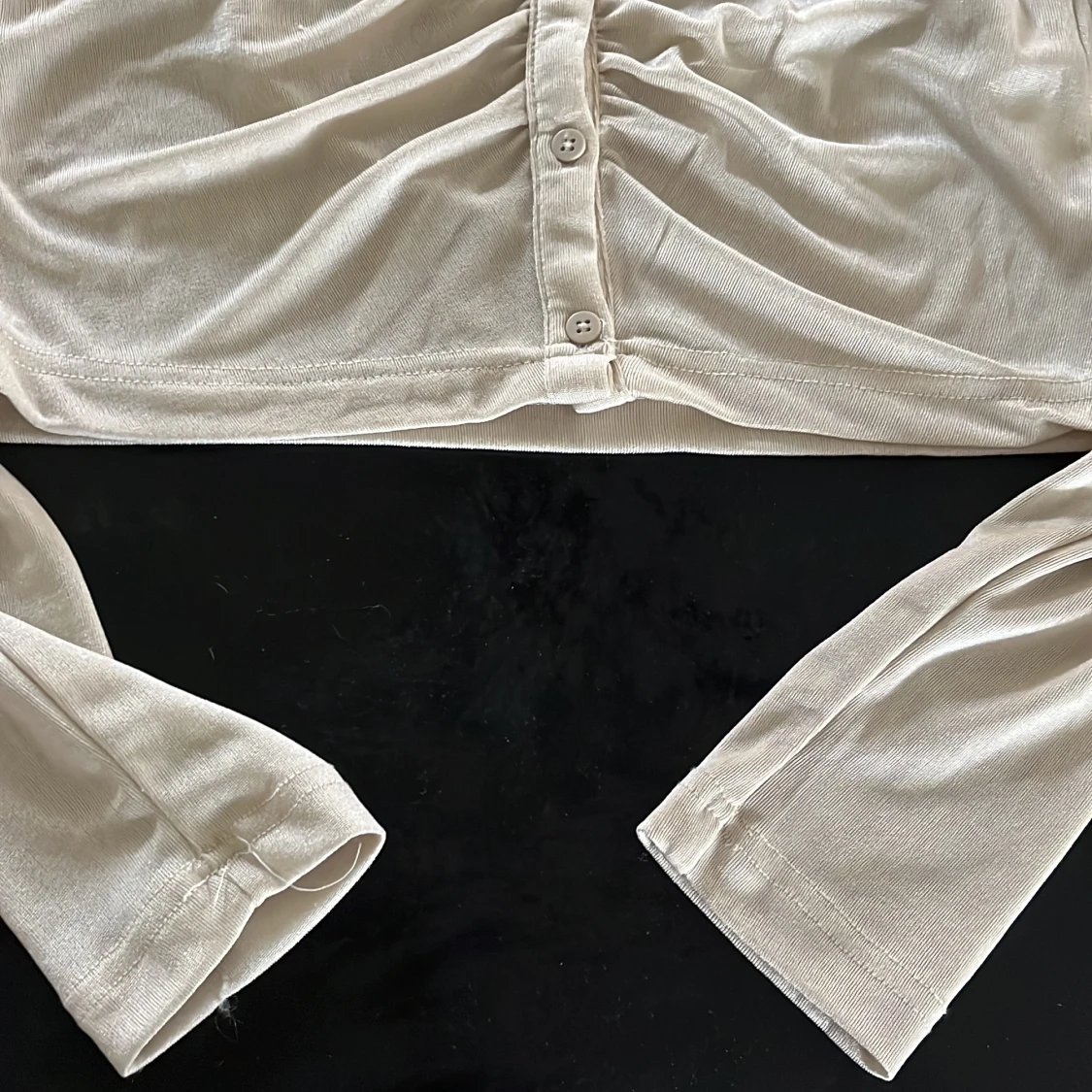 Beige glittrig Skjorta - 90