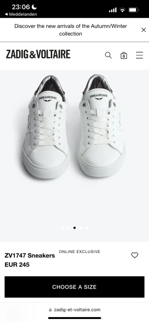 Zadig&voltarie skor - Säljer mina Zadig skor som inte kommer till användning! Fint skick och inte använda många gånger! Köpta för ungefär 2800kr! Pris kan diskuteras🩷