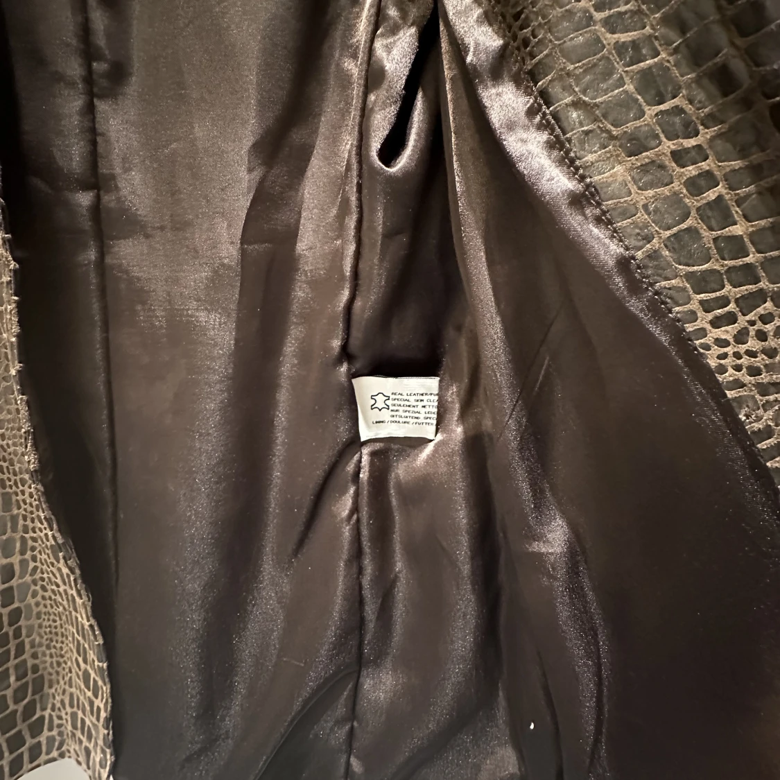 Leather brown jacket/blazzer - 91