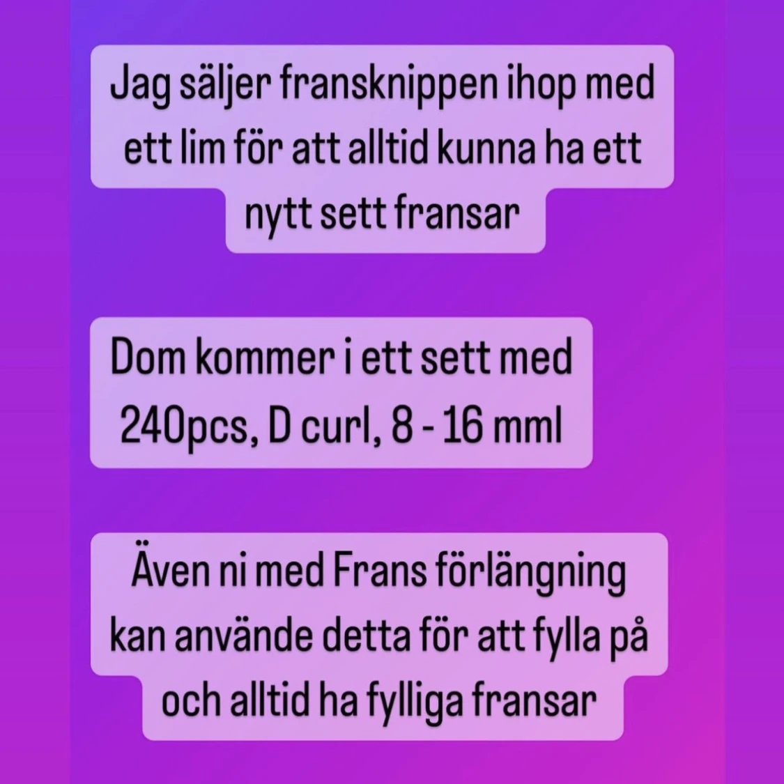 Egen fransförläggning - 90