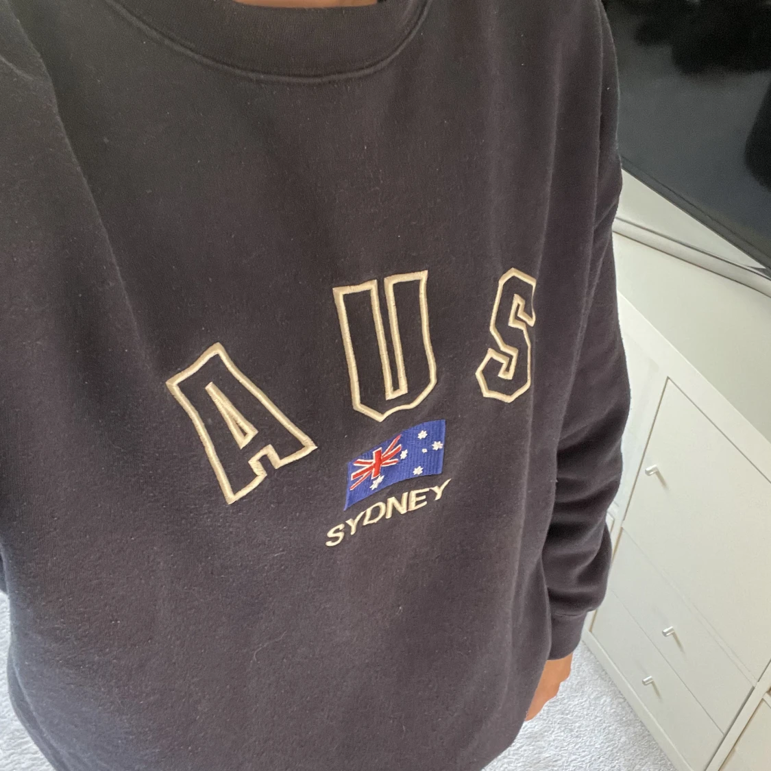 Sweatshirt marinblå - 90