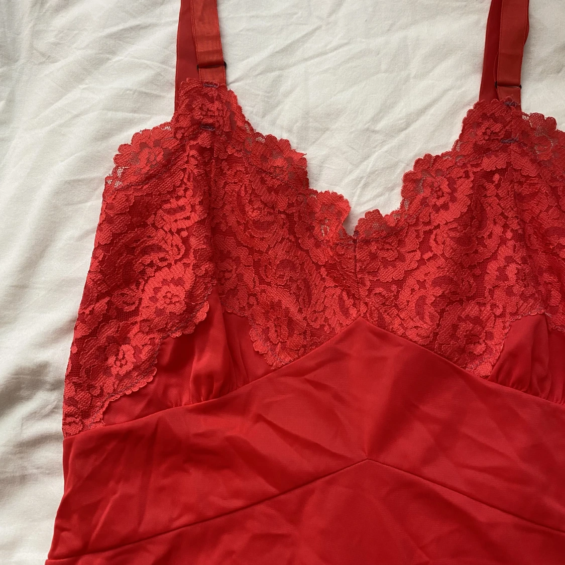 röd slipdress  - 91