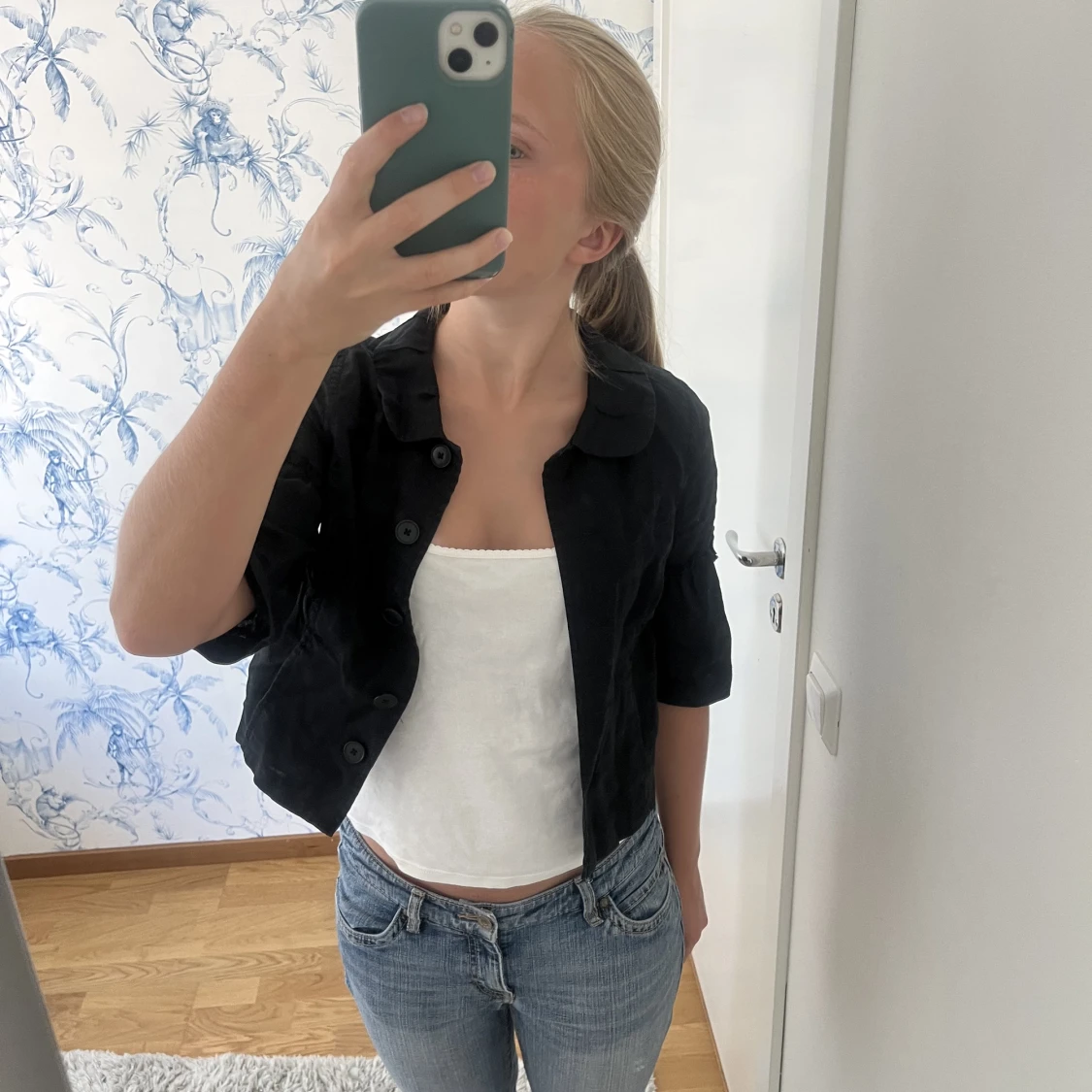 Trekvartsärmad kofta