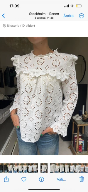 Blus  - Somrig söt blus från Zara 💛 Inga defekter, knappt använd. Finns att hämta i Stockholm, annars står köpare för eventuell frakt. 