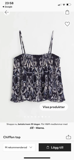 H&m topp - Fin H&m topp, funkar med band men är också fin strapless. Aldrig använt.
